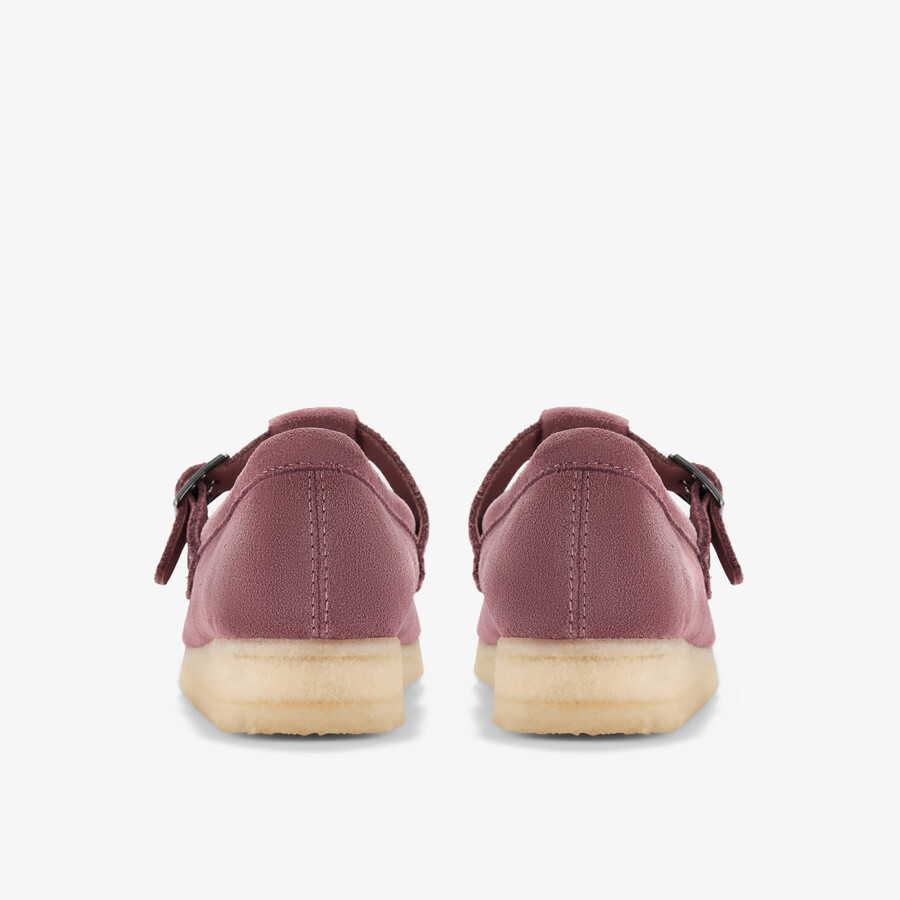 wallabee t-bar - rosébruin suède